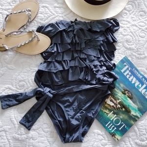 Sassy Lomellina Ruffle Bandeau